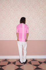 Bouclé Colour Block Polo