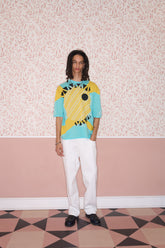 Eye of Tyre Morning Knit Cotton T-Shirt