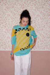 Eye of Tyre Morning Knit Cotton T-Shirt