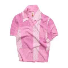 Bouclé Colour Block Polo