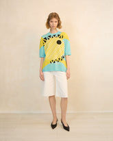 Eye of Tyre Morning Knit Cotton T-Shirt