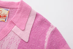 Bouclé Colour Block Polo