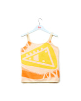 Sunrise Cheese Cotton Tank Top - Artisanal Knitting