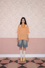 Tangerine Check Polo