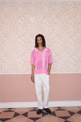 Bouclé Colour Block Polo