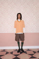 Tangerine Check Polo