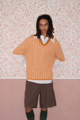 Tangerine Check Polo