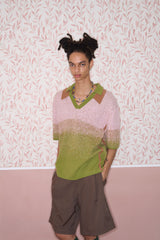 Twin-Collar Polo Shirt - Avocado