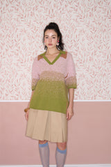 Twin-Collar Polo Shirt - Avocado