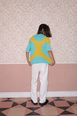 Eye of Tyre Morning Knit Cotton T-Shirt