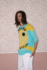 Eye of Tyre Morning Knit Cotton T-Shirt