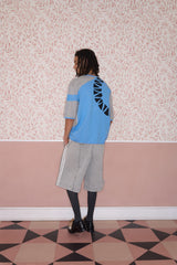 Eye of Tyre Mid-night Knit Cotton T-Shirt