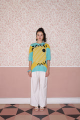 Eye of Tyre Morning Knit Cotton T-Shirt