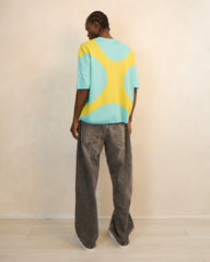 Eye of Tyre Morning Knit Cotton T-Shirt